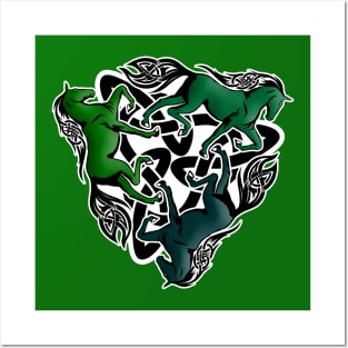 Triquetra. Green Horses. Posters and Art